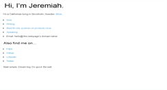 Desktop Screenshot of jeremiahlee.com